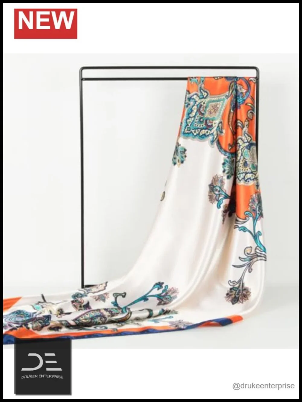 Silky Soft Polyester Square Head Scarf 35 Inches Fashion Bandana